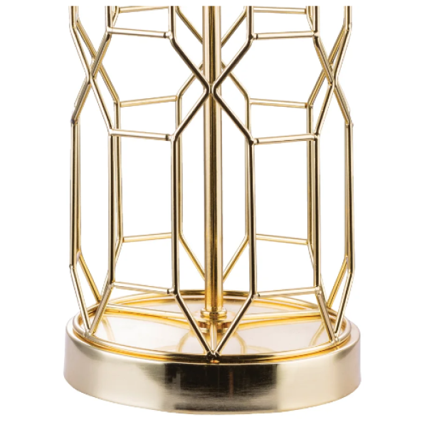 BASE PARA ABAJUR DISEGNO DOURADO (D)15CM (A)39CM 1XE27 40W - GL002G