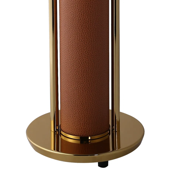 BASE PARA ABAJUR VENETO DOURADO E MARROM (D)20CM (A)60.5CM 1XE27 40W - MI010