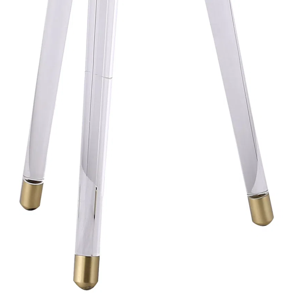 BASE PARA ABAJUR VENETO DOURADO E TRANSPARENTE (C)29.5CM (L)25.5CM (A)59.5CM 1XE27 40W - MI006