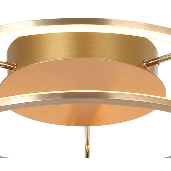 PLAFON DE SOBREPOR LUMINA DOURADO (D)47CM (A)17CM 1X35W 3000K 1750LM - BB016SG