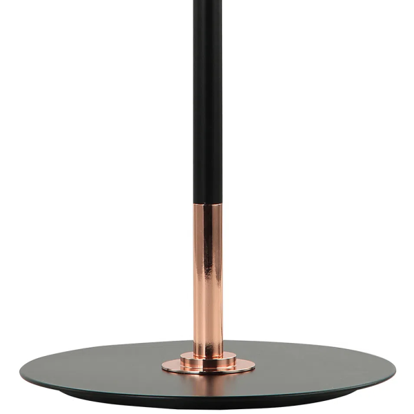 ABAJUR GINGA ROSE GOLD E PRETO (D)20CM (A)60CM 4,3W + 6,1W 3000K 520LM - BB013