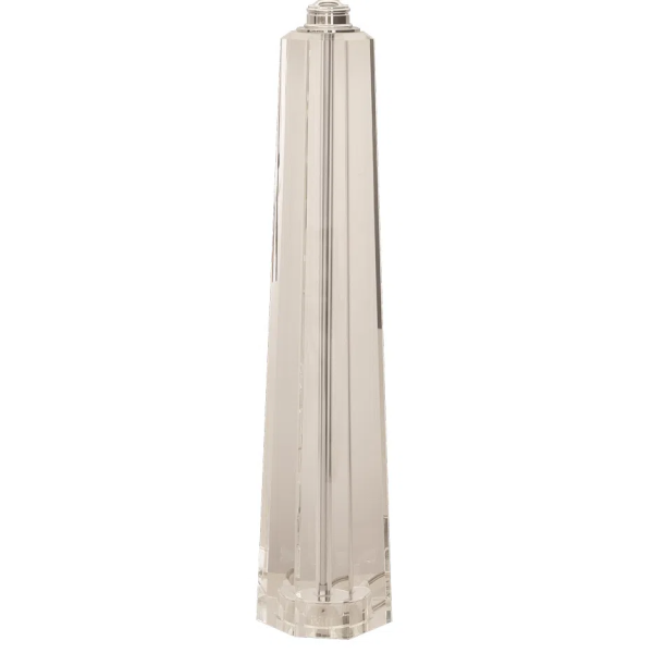 BASE PARA ABAJUR CLASSIC CROMADO E TRANSPARENTE (D)12CM (A)61CM 1XE27 40W - XL1152