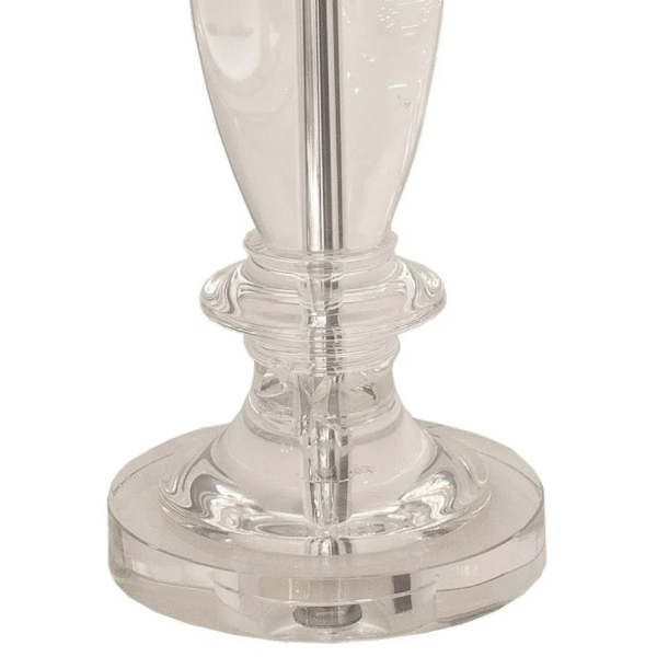 BASE PARA ABAJUR SCENT CROMADO E TRANSPARENTE (D)16CM (A)53CM 1XE27 40W - XL1339