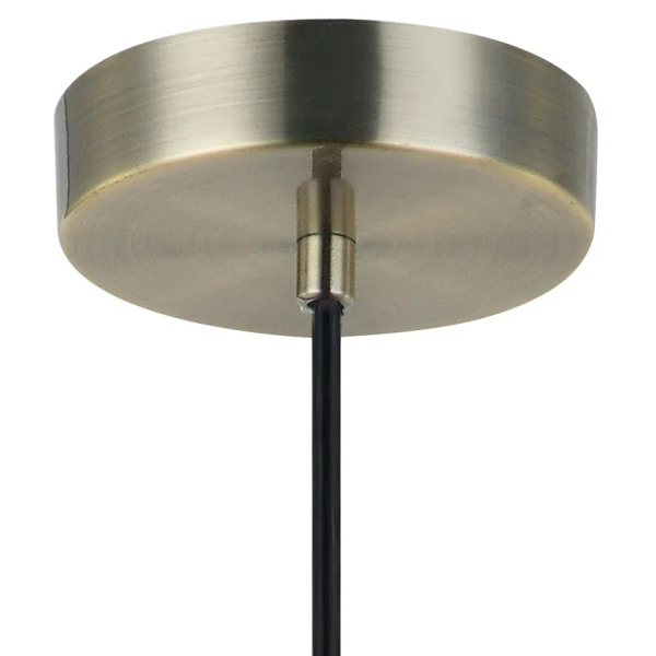 PENDENTE PETIT D 9,3CM X 18,5CM 1XG9 127V / 220V BRONZE E TRANSPARENTE - OP053