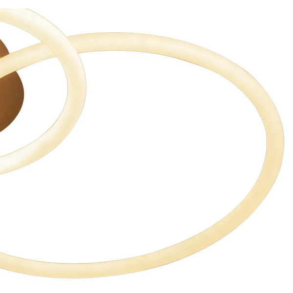 PLAFON CIRCOLO FRENCH GOLD E BRANCO (C)86CM (L)49CM (A)20CM 1X54W 3000K 270 - BB020