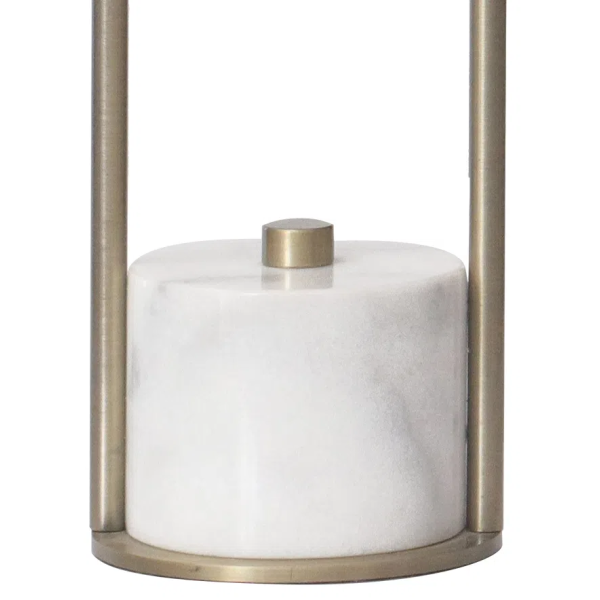 BASE PARA ABAJUR VENETO BRONZE E BRANCO (D)12.5CM (A)39.6CM 1XE27 40W - WR001