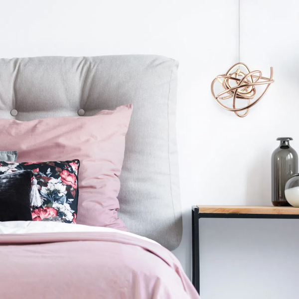 PENDENTE NINHO DOURADO E BRANCO (D)23CM 1X12W 3000K 960LM - WD017S