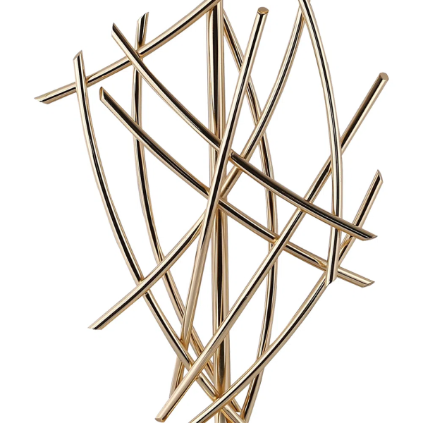 BASE PARA ABAJUR VENETO DOURADO (C)23CM (L)13CM (A)55CM 1XE27 40W - MI002