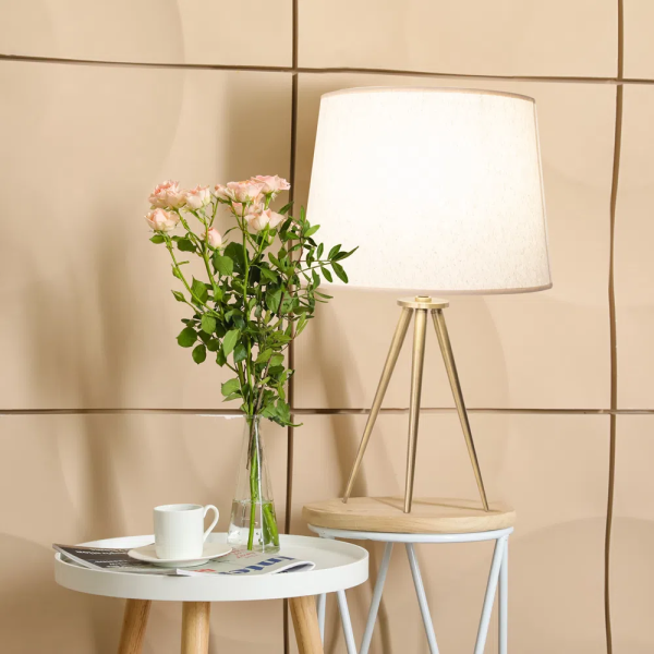 BASE PARA ABAJUR ALLEGRO BRONZE (D)26CM (A)42CM 1XE27 40W - GL013G