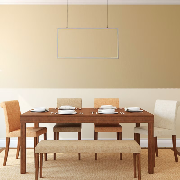 PENDENTE TEC BRANCO (C)30CM (L)60CM (A)2CM 1X32W 3000K 1810LM - GD016W