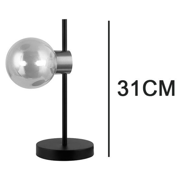 ABAJUR TUTU PRETO E DOURADO E CHAMPAGNE (C)21CM (L)14CM (A)32.5CM 1X25W G9