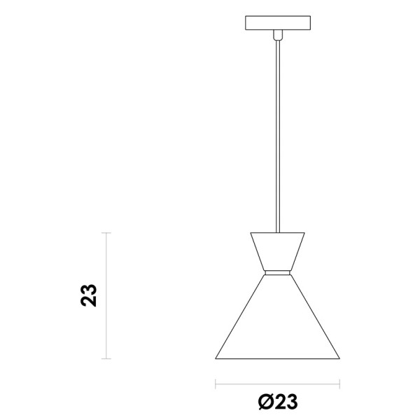 PENDENTE SET BRANCO E NICKEL (D)23CM (A)23CM 1X40W E27