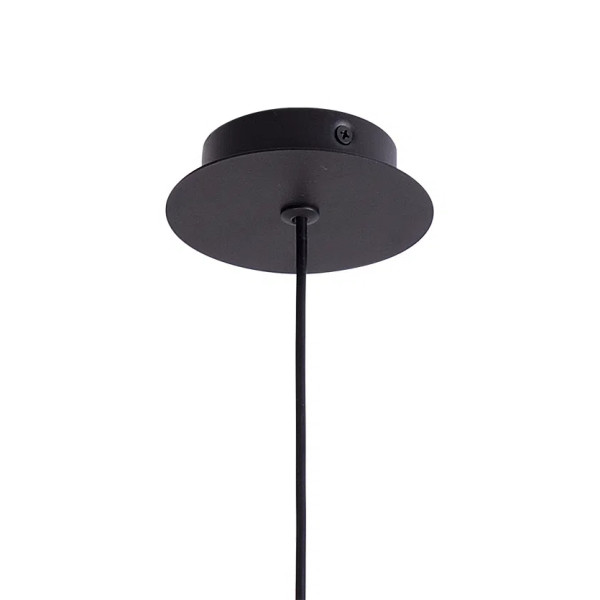 PENDENTE PITUCO ROSE GOLD E PRETO E PRETO (D)9CM (A)26CM 1XGU10 10W - ML016B