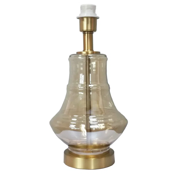 BASE PARA ABAJUR VENETO DOURADO E CHAMPAGNE (D)19.5CM (A)38.5CM 1XE27 40W - WR005