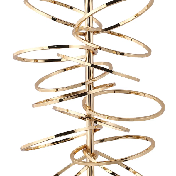 BASE PARA ABAJUR VENETO DOURADO (D)13CM (A)54CM 1XE27 40W - MI003
