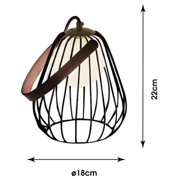 ABAJUR LAMP DOURADO E PRETO E BRANCO (D)18CM (A)22CM 1XG9 40W - ML001B