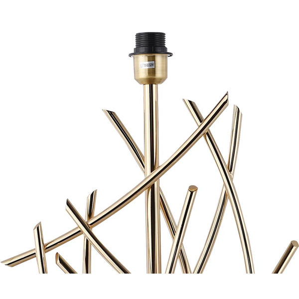 BASE PARA ABAJUR VENETO DOURADO (C)23CM (L)13CM (A)55CM 1XE27 40W - MI002