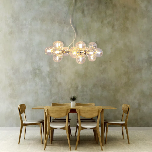 PENDENTE HALO DOURADO E CONHAQUE (D)69.5CM (A)24CM 25XG9 125W