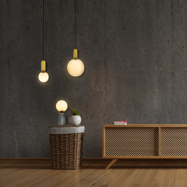 ABAJUR CUÍCA CROMO NEGRO E BRANCO (D)20CM (A)43CM 1XE27 40W - HL020B