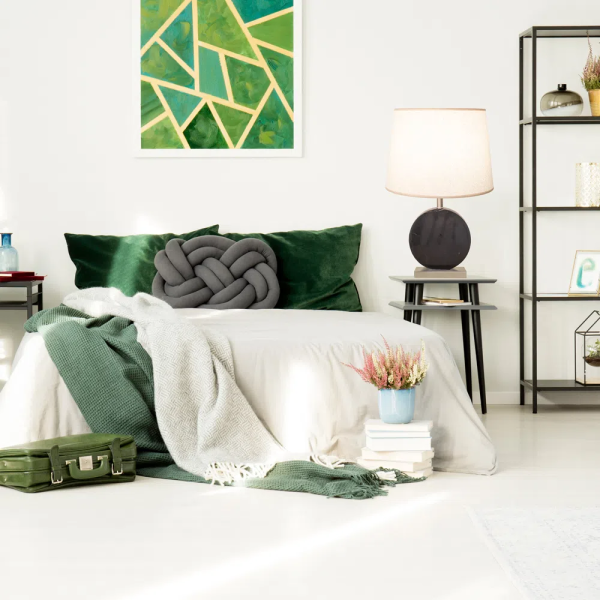 BASE PARA ABAJUR BIAGIO NIQUELADO E PRETO (D)22CM (L)12CM (A)37CM 1XE27 40W - GL016BN