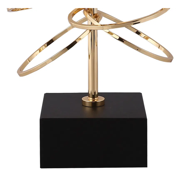 BASE PARA ABAJUR VENETO DOURADO (D)13CM (A)54CM 1XE27 40W - MI003