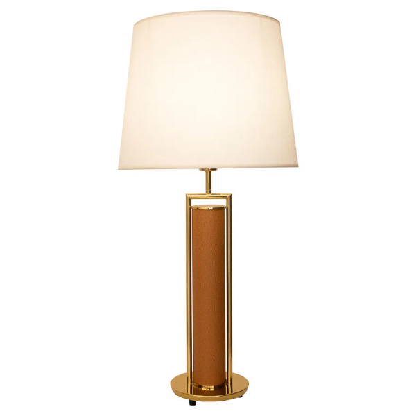 BASE PARA ABAJUR VENETO DOURADO E MARROM (D)17CM (A)58.5CM 1XE27 40W - MI009