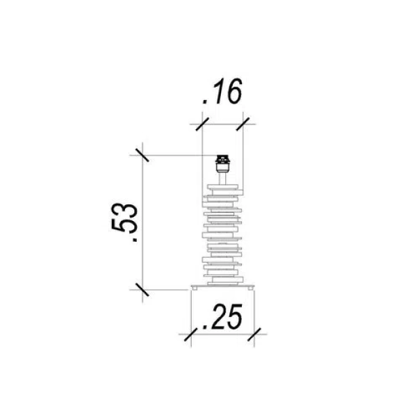 BASE PARA ABAJUR VENETO DOURADO E TRANSPARENTE (C)25CM (L)13CM (A)53CM 1XE27 40W - MI011
