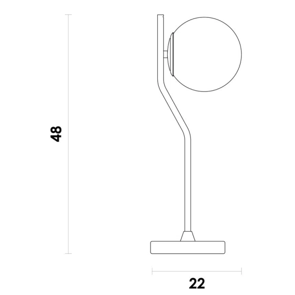 ABAJUR VIVA DOURADO E BRANCO (D)17CM (A)49CM 1XE27 BOLINHA 5W - SQ007