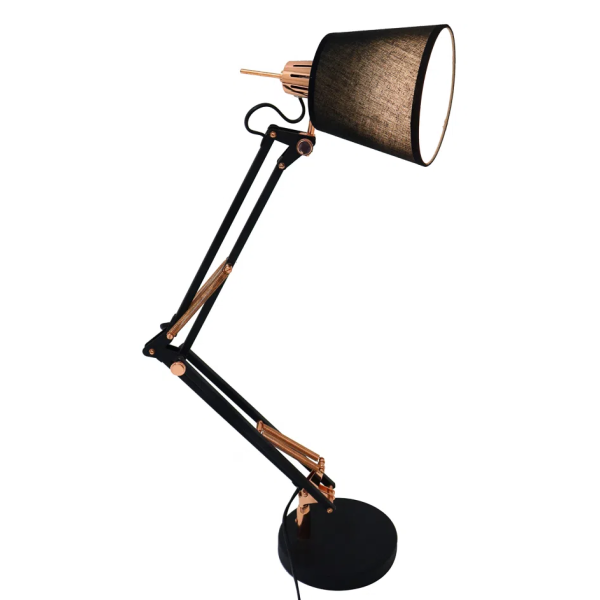 ABAJUR SCOPE COBRE E PRETO (D)15CM (A)72CM 1XE27 40W