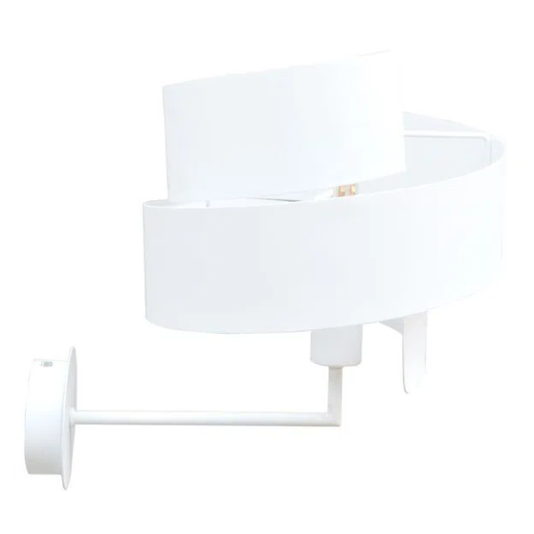 ARANDELA SPIROS D 25CM X 20CM 1XE27 127V / 220V BRANCO - EY004