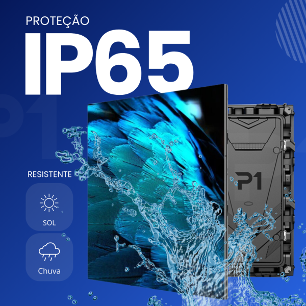 Painel de LED Outdoor P5, P8 e P10 com Gabinete Rental 960*960mm - 2