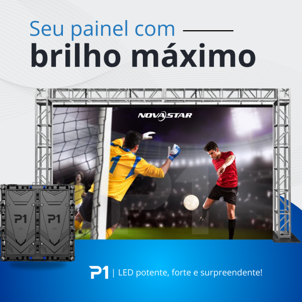 Painel de LED Outdoor P5, P8 e P10 com Gabinete Rental 960*960mm