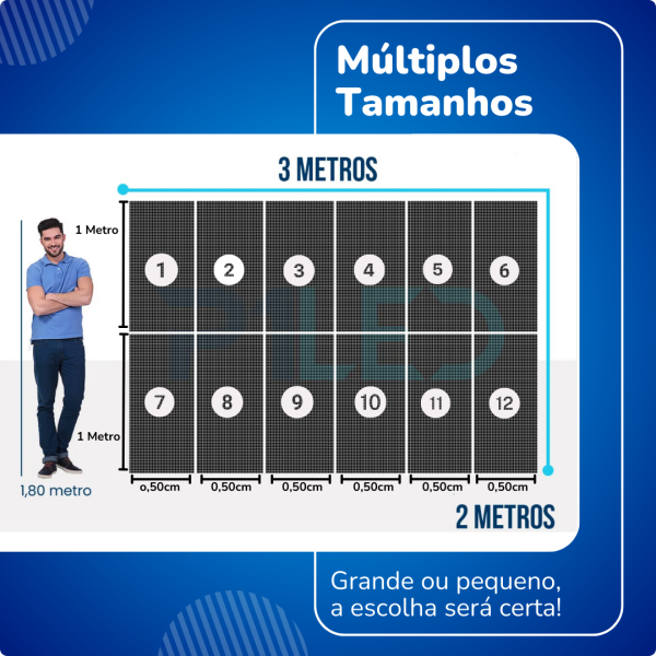 Painel de LED Outdoor P2.9, P3.9 com Gabinete Rental 500*1000mm - 4
