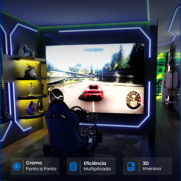 Painel de LED Indoor P0.9, P1.2, P1.5, P1.8 e P2.0 - com Gabinete Fine Pitch 640*480mm  - 5