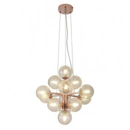 PENDENTE VINHA COBRE E TRANSPARENTE (D)45CM (A)45CM 14XG9 98W - QT001E