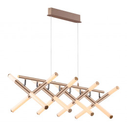 PENDENTE PALITO DOURADO (C)90CM (L)60CM (A)11CM 16X3,375W 2700K 3250LM - CD015