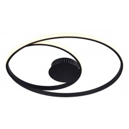 PLAFON DE SOBREPOR ORBITA PRETO (D)54 +30CM (A)2CM 1X35W 3000K 2060LM - GD007SB