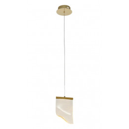 PENDENTE ONDA DOURADO E TRANSPARENTE 1X2.5W 3000K 125LM - OC008S
