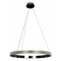 PENDENTE OCA NICKEL E TRANSPARENTE (D)60CM (A)4CM 1X32W 3000K 2080LM - GD001NK