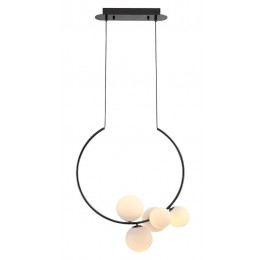 PENDENTE NERO CROMO NEGRO E BRANCO (C)62CM (L)33CM (A)66.2CM 5XG9 50W - MM002