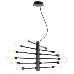 PENDENTE NEO PRETO E BRANCO (C)86CM (L)60CM (A)32CM 12XG9 300W - RE017S