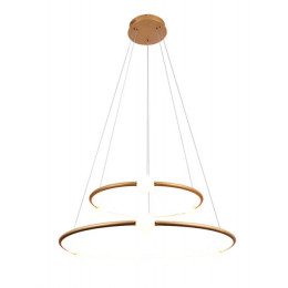 PENDENTE NÉBULA DOURADO DE BRANCO (D)87 + 64CM 1X80W 3000K 4000LM - DW005LG
