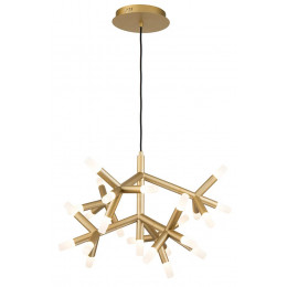 PENDENTE MANACA DOURADO E BRANCO (D)72CM 25X3W 3000K 4500LM - BD003S