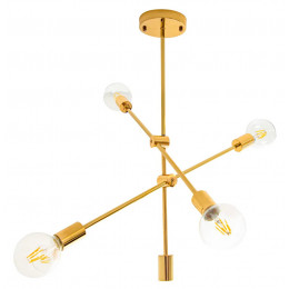 PENDENTE IPANEMA DOURADO (D)68CM (A)139CM 4XE27 160W - RM003G