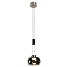 PENDENTE IOIÔ NICKEL E FUME (D)22CM (A)19CM 1X8.5W 3000K 850LM - BB008N