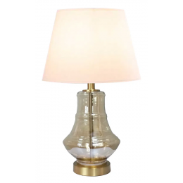 BASE PARA ABAJUR VENETO DOURADO E CHAMPAGNE (D)19.5CM (A)38.5CM 1XE27 40W - WR005