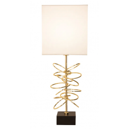 BASE PARA ABAJUR VENETO DOURADO (D)13CM (A)54CM 1XE27 40W - MI003