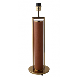 BASE PARA ABAJUR VENETO DOURADO E MARROM (D)20CM (A)60.5CM 1XE27 40W - MI010