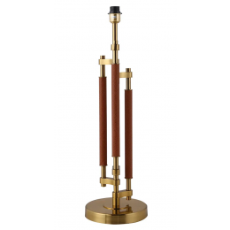 BASE PARA ABAJUR VENETO DOURADO E MARROM (D)17CM (A)58.5CM 1XE27 40W - MI009