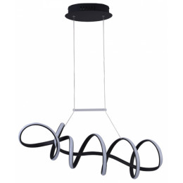PENDENTE ZIG PRETO (C)84CM (L)22CM (A)21CM 1X35W 3000K 1800LM - TP003B